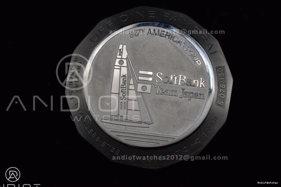 on  PAM732 Strap Green 1:1 P OnTrend Dial Leather Brown Dark Best 999 TTF Edition 0210